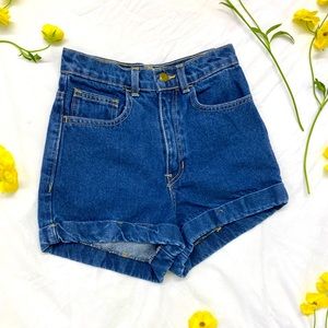 American Apparel Jean Shorts High Waist